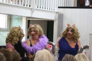 The three little pigs in the defendant's box!